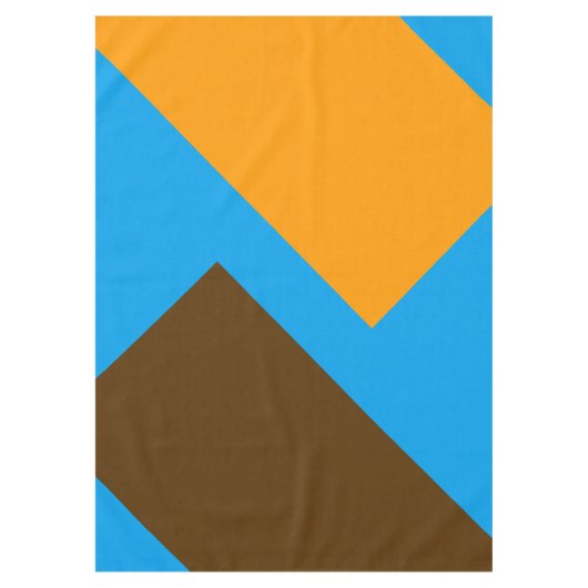 ONLY COLOR pattern orange brown + your backgr. テーブルクロス (正面)