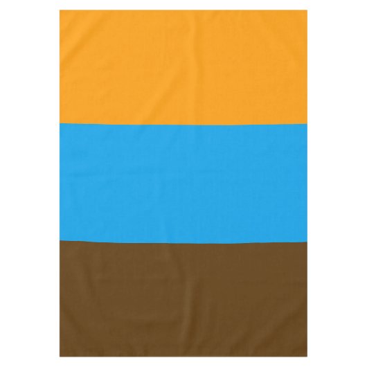 ONLY COLOR pattern orange brown + your backgr. テーブルクロス (正面)