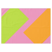 ONLY COLOR pattern orange green + your backgr. テーブルクロス (正面(横))