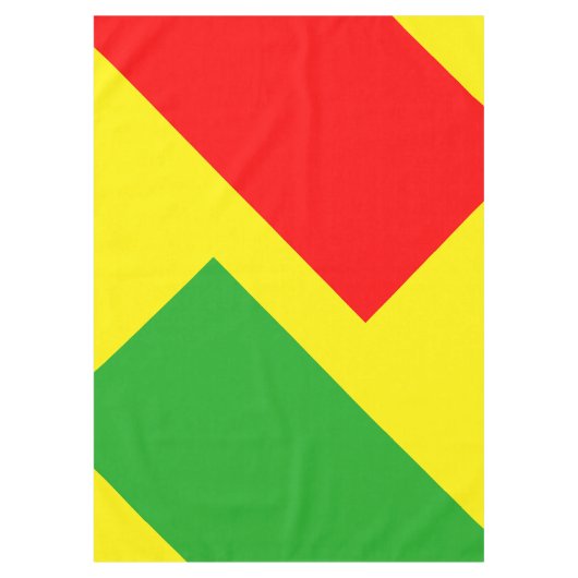 ONLY COLOR pattern red green + your backgr. テーブルクロス (正面)