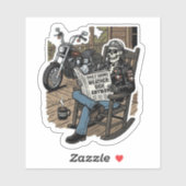 Only Flies When You Ride Sticker — Biker Decal シール (シート)