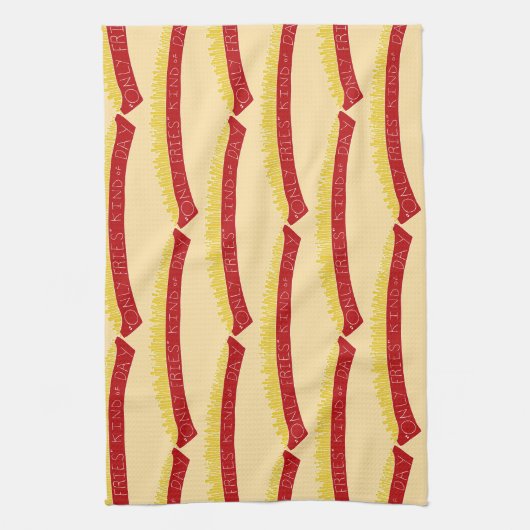 Only Fries Kind of Day 🍟 キッチンタオル (縦)