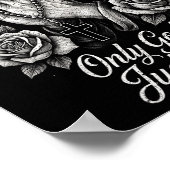Only God Can Judge Me Prayer Hands Doves Chicano T ポスター (角)
