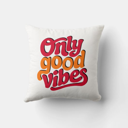 Only good vibes クッション (裏面)