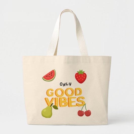 Only+Good+Vibes フルーツサラダ ラージトートバッグ (正面)