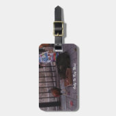 "Only In鍵West"猫&ロスター荷物タグ ラゲッジタグ (正面縦)