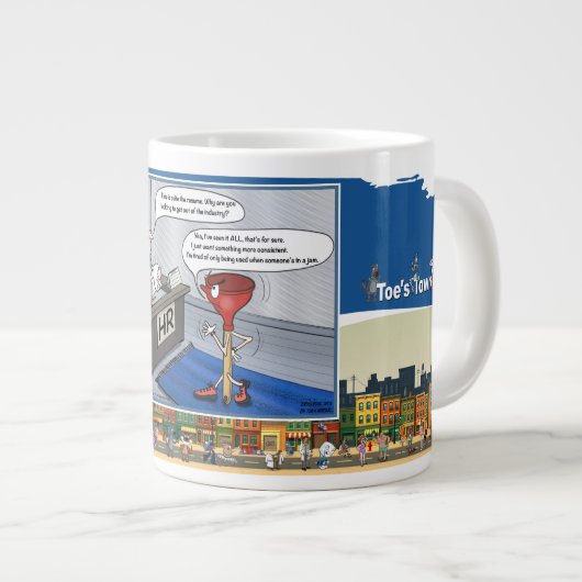 Only in a Jam | Office Humor ジャンボコーヒーマグカップ (正面右)