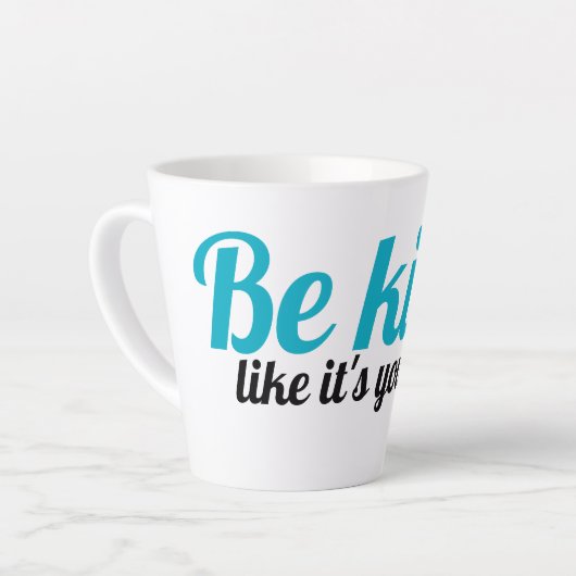 Only Kindness Matters Mug カフェラテマグ (左アングル)