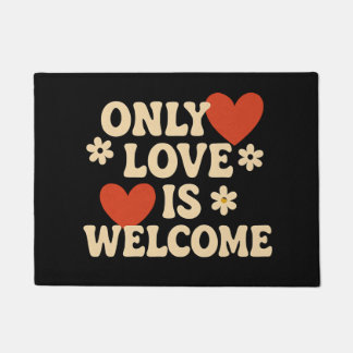 Only Live is Welcome �門マット - ポジティブなホームエントランス ドアマット