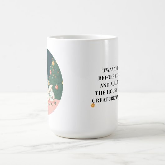 Only One Creature Was Stirring: Festive Feline コーヒーマグカップ (中央)