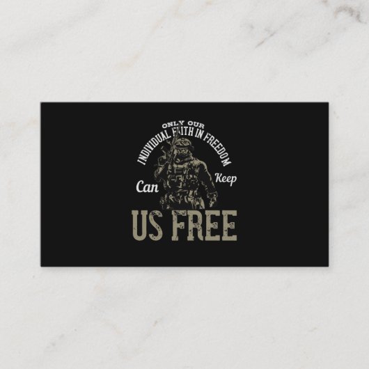 Only Our Individual Faith In Freedom 名刺 (正面)