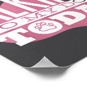 Only Talking To My Dog Today Funny Dog Lover Quote ポスター (角)