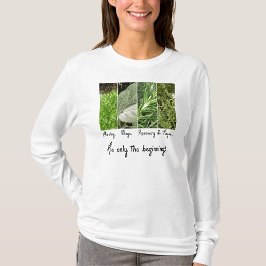 Only the Beginning Lades長袖Tee Tシャツ (正面)