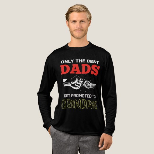 Only the Best Dads – Fist Fist Bump  トライブレンドＴシャツ (正面全体)