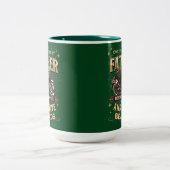 Only The Best Father Ride Motorcycles, Have Beards ツートーンマグカップ (中央)