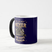 Only The Best Father Ride Motorcycles, Have Beards モーフィングマグカップ (正面左)