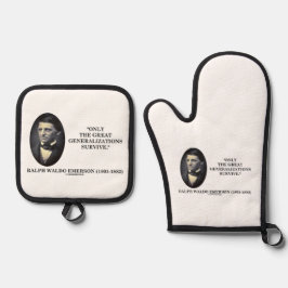 Only The Great Generalizations Survive Emerson 鍋つかみ&鍋敷きセット