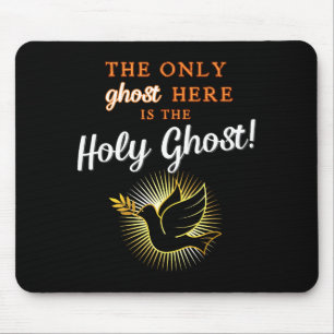 Only The Holy Ghost - 面白いハロウィン反対 キリスト教 マウスパッド