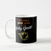 Only The Holy Ghost - Funny Anti Halloween Christi コーヒーマグカップ (左)