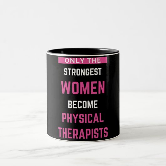 Only The Strongest Women Become Physical ツートーンマグカップ (中央)