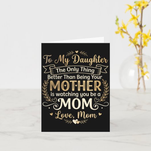 Only Thing Better Than Being Mother Watching be カード (黄色い花)