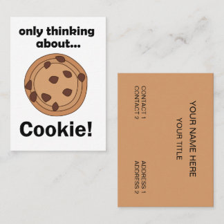Only Thinking About Cookie Baker Restaurant 名刺