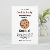 Only Thinking About Cookie Funny Food Party 招待状 (スタンド正面)