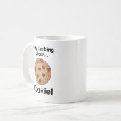 Only Thinking About Cookie Funny Food Quote コーヒーマグカップ (正面左)