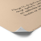 「Only Word-Fame Never Dies」ポスター(16x20) ポスター (角)