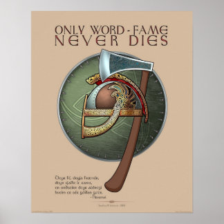 「Only Word-Fame Never Dies」ポスター(16x20) ポスター