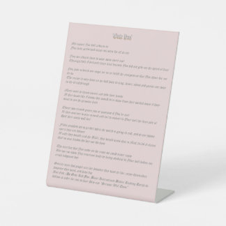 Only You 台座サイン