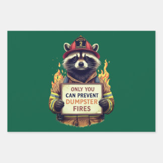 Only You Can Prevent Dumpster Fires ラッピングペーパーシート