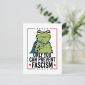 Only you Can Prevent Facism Democratic USA Patriot シーズンポストカード (スタンド正面)