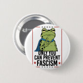 Only you Can Prevent Facism Democratic USA Patriot 缶バッジ (正面&裏面)
