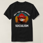 Only You Can Prevent Socialism MAGA Bear Republica Tシャツ (デザイン正面)