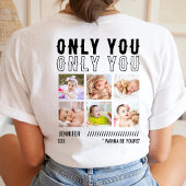 Only You Custom Photo Collage Birthday Husband Tシャツ