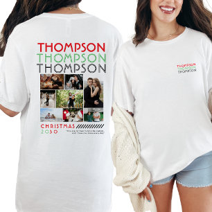 Only You Photo Collageカップルのクリスマス写真 Tシャツ