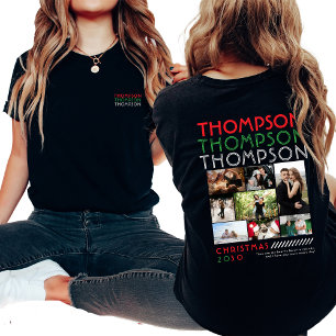 Only You Photo Collageカップルのクリスマス写真 Tシャツ