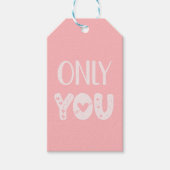 Only You Pink Valentine's Day ギフトタグ (正面)
