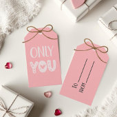 Only You Pink Valentine's Day ギフトタグ