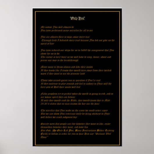 Only You - Poster ポスター (正面)