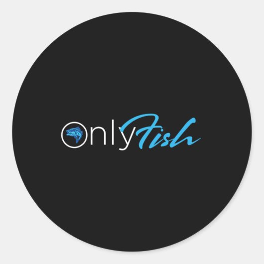 Onlyfish フィッシングTシャツ ラウンドシール (正面)