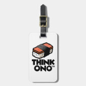 Ono #1 HormelのスパムのMusubiの軽食を考えて下さい ラゲッジタグ (正面縦)