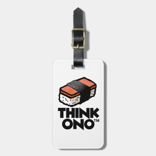 Ono #1 HormelのスパムのMusubiの軽食を考えて下さい ラゲッジタグ (正面縦)