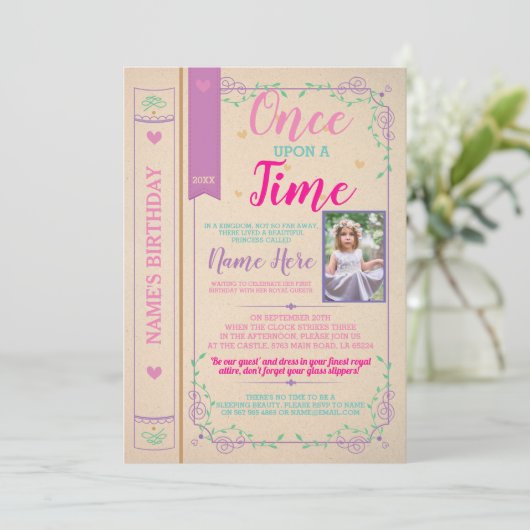 Onpe Op A Time Story Book Photo 招待状 (スタンド正面)