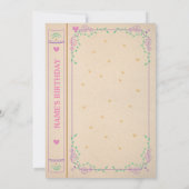 Onpe Op A Time Story Book Photo 招待状 (裏面)