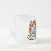 Onpremは間違いマグ フロストグラスマグカップ (正面左)