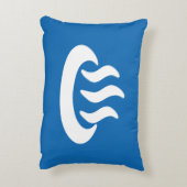 Onsenの♨の温泉の温泉の日本人の印 アクセントクッション (裏面(縦))