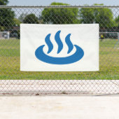 Onsenの♨の温泉の温泉の日本人の印 横断幕 (インサイチュ)