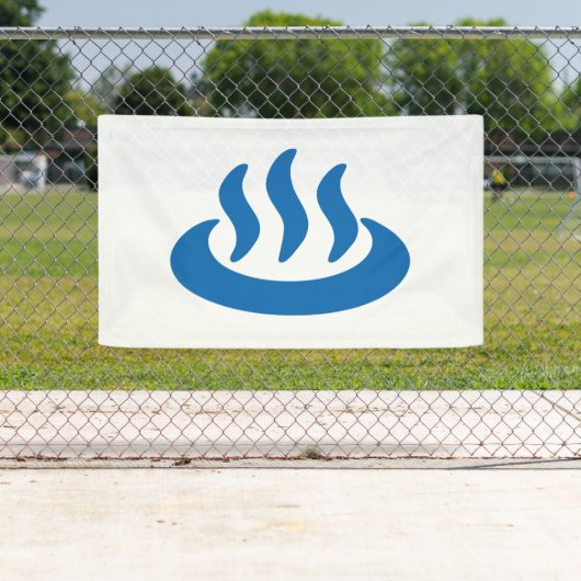 Onsenの♨の温泉の温泉の日本人の印 横断幕 (インサイチュ)